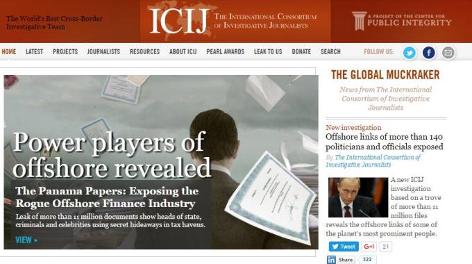 L'International Consortium of Investigative Journalists (Icij)  (da sito)