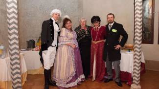 Rocchetta Mattei, alcuni dei partecipanti al ballo in maschera