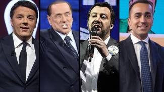 Elezioni 4 marzo 2018, i leader: Renzi, Berlusconi, Salvini, Di Maio e Grasso