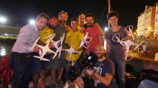 La squadra con i droni dopo la Coppa Barontini