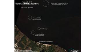 Nelle immagini satellitari la nave da trasporto di materiale nucleare