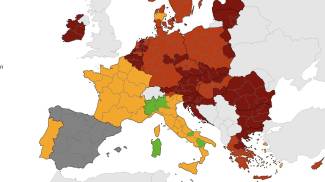 La mappa europea aggiornata